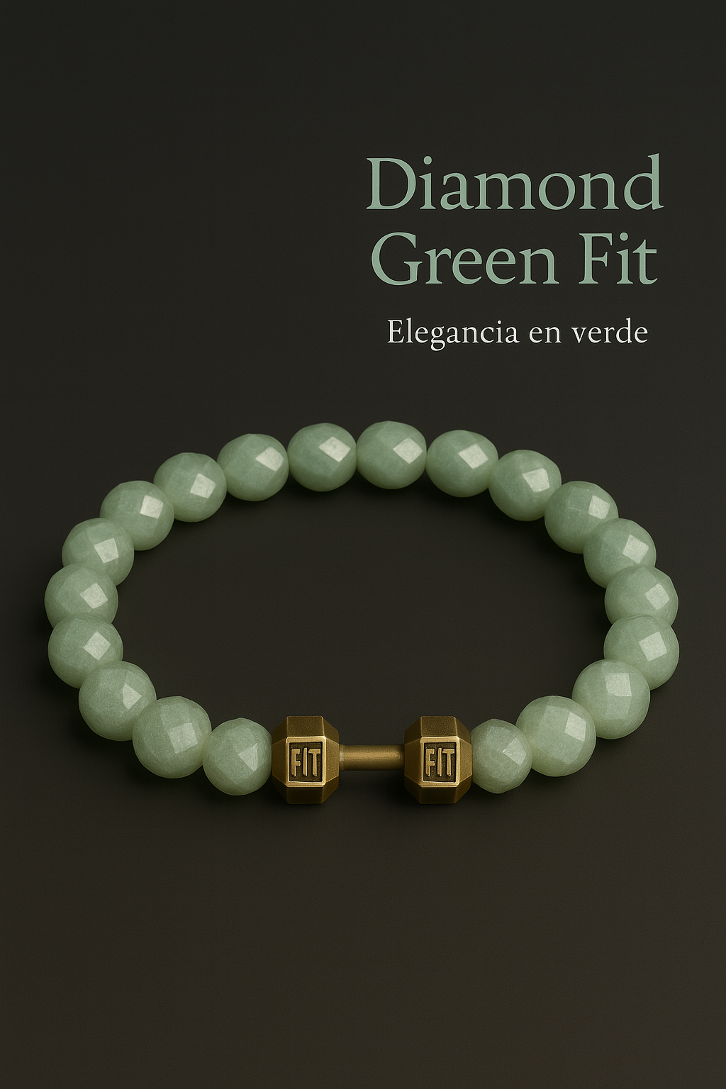 Pulsera de Piedra Volcánica con Dije de Mancuerna – Energía, Estilo y Fuerza Interior